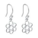 Sterling Silver Atom Dangle Earrings