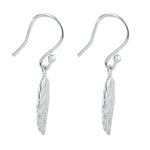 Sterling Silver Leaf Dangle Earrings