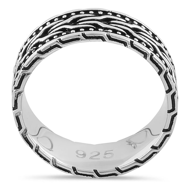 Sterling Silver Pattern Band