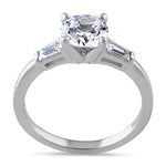 Sterling Silver 1.25 ct. CZ Engagement Ring