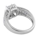 Sterling Silver 1.10 ct. Emerald-Cut CZ Ring