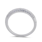 Sterling Silver Clear CZ Band Ring