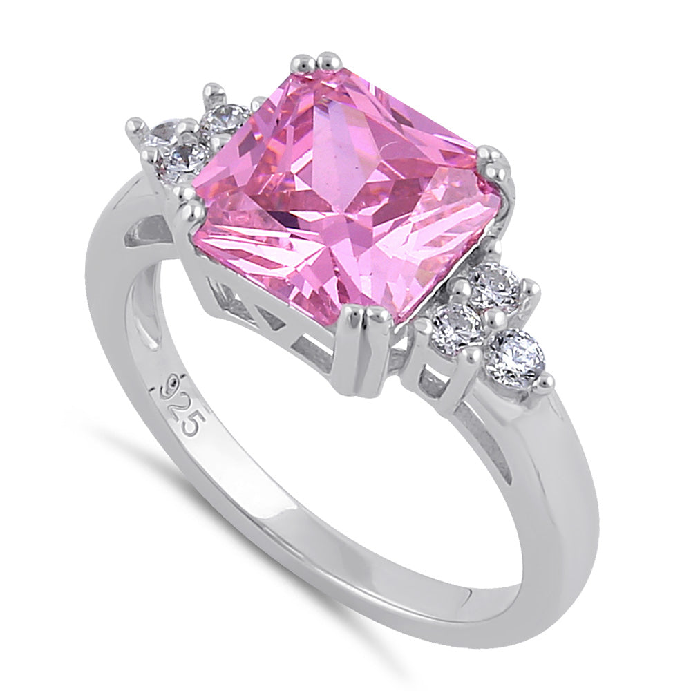 Bold Sterling Silver Octagon Pink CZ Ring – Jean Rachel Jewelry