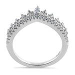 Sterling Silver CZ  Crown Ring