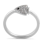 Sterling Silver CZ Fish Ring
