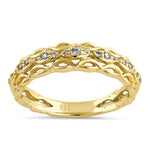 Sterling Silver Gold-Plated CZ Ring