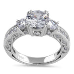 Sterling Silver 2.0 ct. CZ Engagement Ring