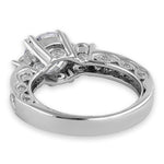 Sterling Silver 2.0 ct. CZ Engagement Ring