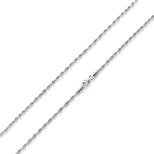Sterling Silver Singapore Chain 2.2MM