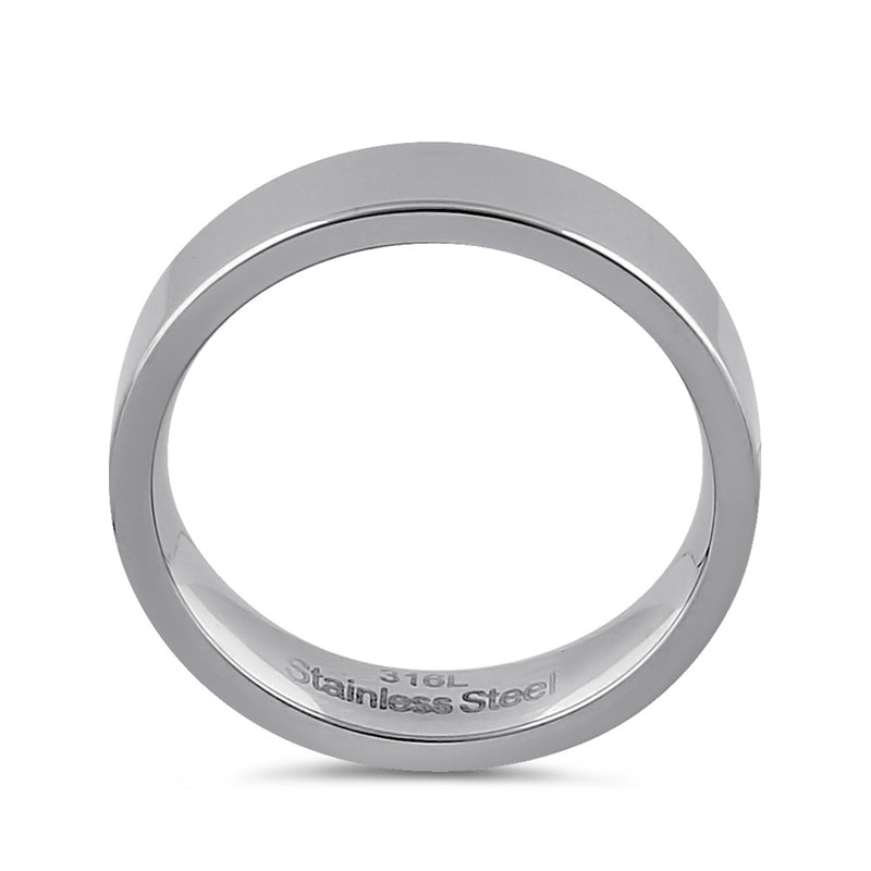 Stainless Steel Men's 5mm Wedding Band