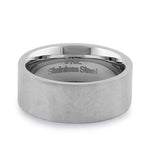 Stainless Steel Men's 8mm Mixed Brushed Wedding Band
