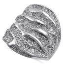 Stainless Steel Stardust Accent Ring