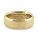 Stainless Steel 7mm Yellow Gold High Polish Band Ring