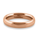Stainless Steel 4mm Rose Gold High Polish Band Ring