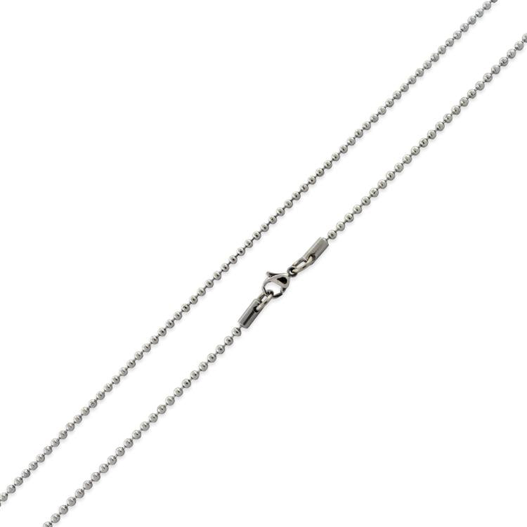 Stainless Steel 24" Bead Chain Necklace 2.0 MM
