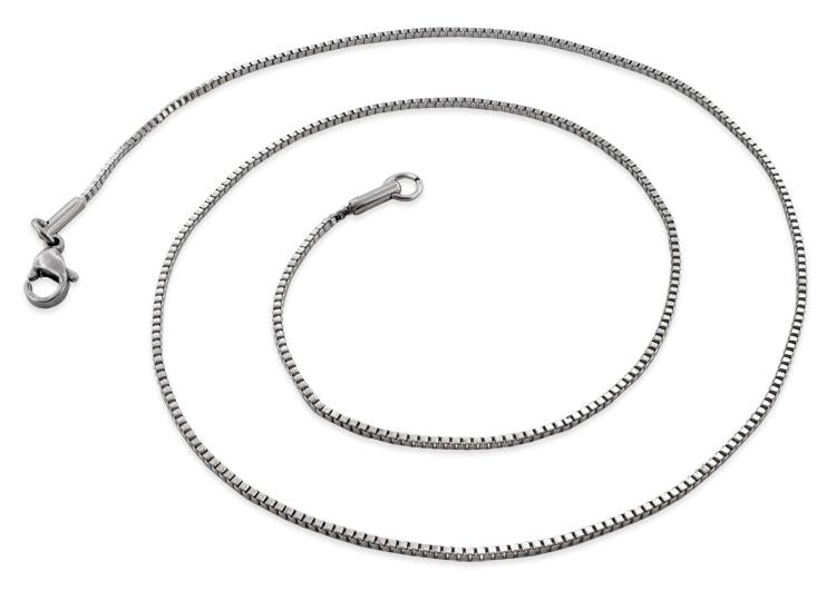 Stainless Steel 22" Box Chain Necklace 1.2 MM