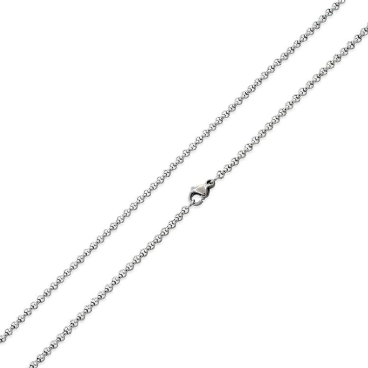 Stainless Steel 18" Rollo Chain Necklace 2.5 MM