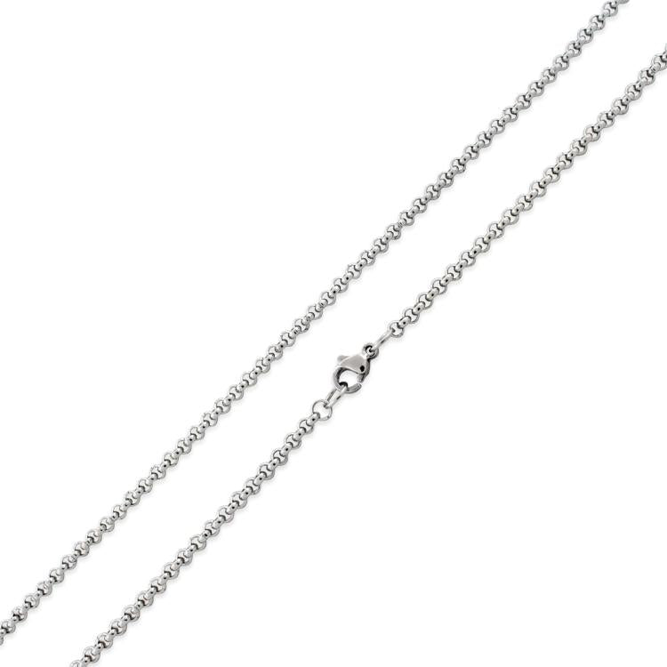 Stainless Steel 16" Rollo Chain Necklace 3.0 MM