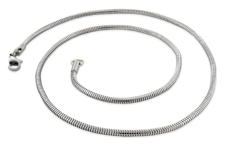 Stainless Steel 30" Snake Chain Necklace 2.4 MM