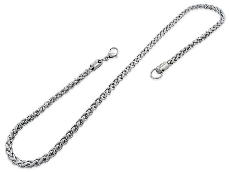 Stainless Steel 30" Spiga Chain Necklace 5.0 MM