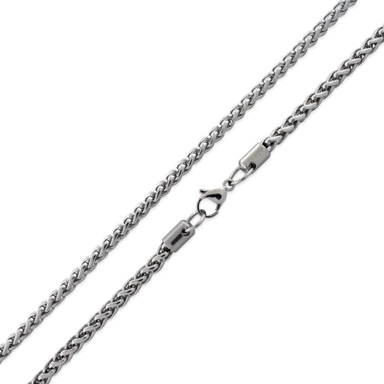 Stainless Steel 20" Spiga Chain Necklace 5.0 MM