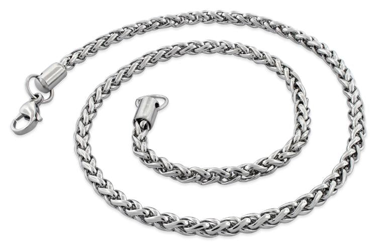 Stainless Steel 30" Spiga Chain Necklace 5.0 MM