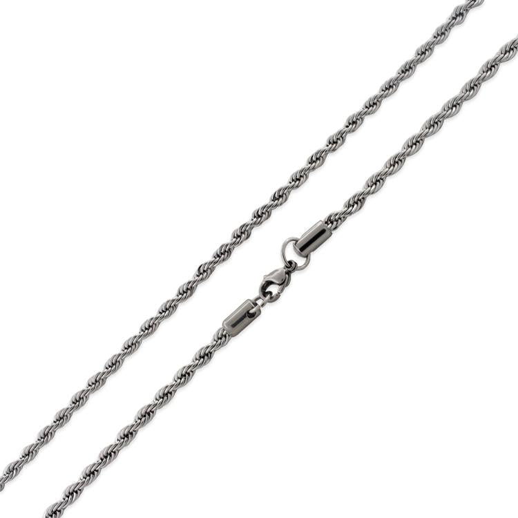 Stainless Steel 20" Rope Chain Necklace 4.0 MM