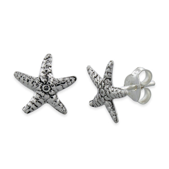 Sterling Silver Star Fish Earrings