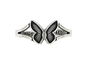 Sterling Silver Butterfly Adjustable Toe Ring