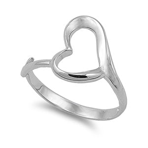 Sterling Silver Fancy Heart Ring