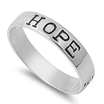 Sterling Silver Faith Love Hope Ring