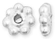 Sterling Silver Bali Style Flower Spacer 5.75mm Gold Plated - Pack of 4