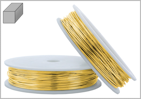 Gold Filled Wire Square Soft 22GA