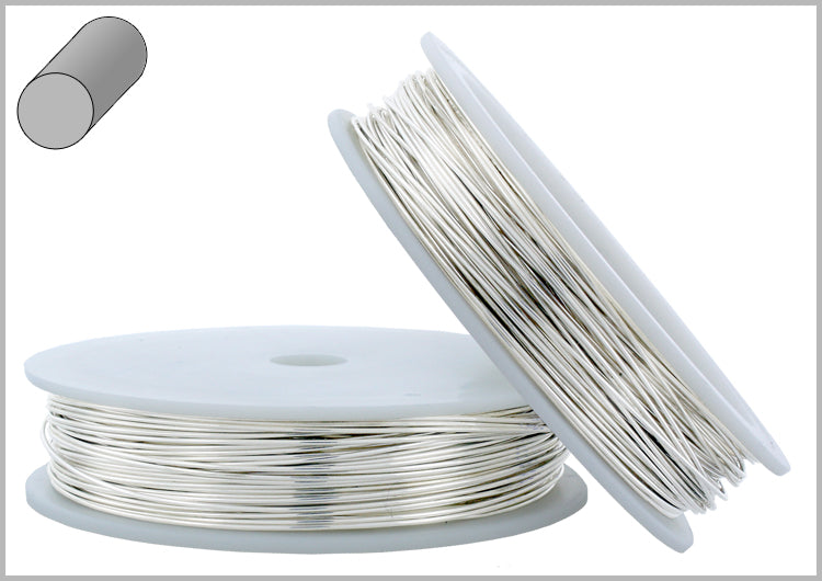Sterling Silver 30 Gauge Dead Soft - Round Wire 0.25mm 1oz approx. 180ft