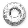 Sterling Silver Stardust Roundels 6mm - PACK OF 6