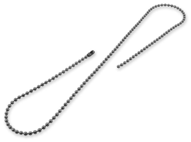 Stainless Steel 22" Dogtag Bead Chain Necklace 2.5mm