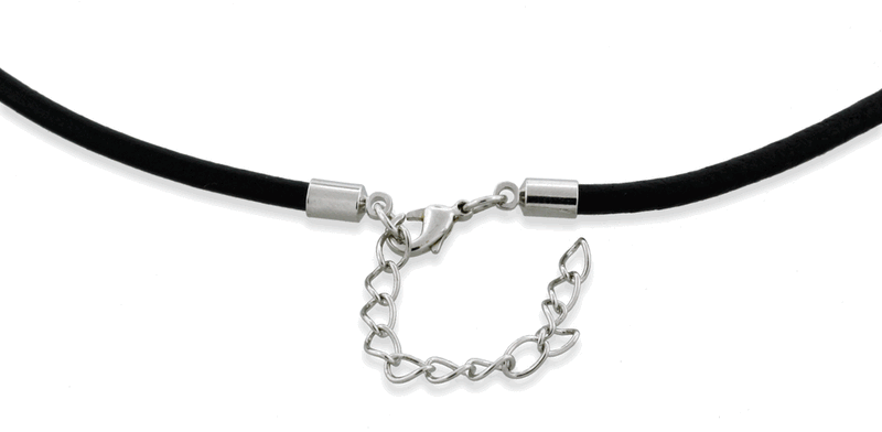 3.0mm Black Leather Cord w/ Adjustable Clasp