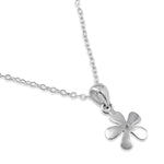 Sterling Silver Flower Necklace