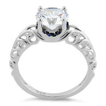 Sterling Silver 2.0 Carat CZ Ring