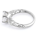 Sterling Silver 2.0 ct. CZ Swirl Ring