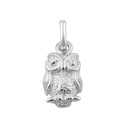 Sterling Silver Owl Pendant