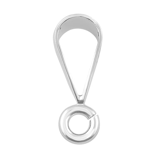 Sterling Silver Drop Shape Bail Pendant 7mm - PACK OF 6
