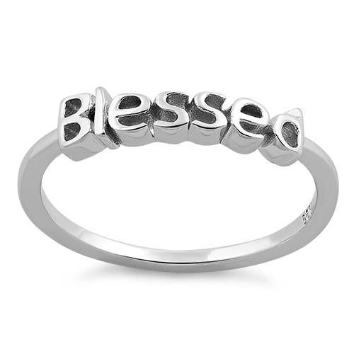 Sterling Silver "Blessed" Ring