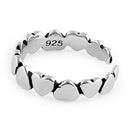 Sterling Silver Hearts Toe Ring