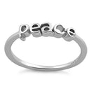 Sterling Silver "Peace" Ring