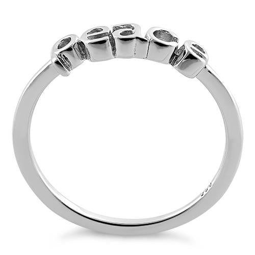 Sterling Silver "Peace" Ring