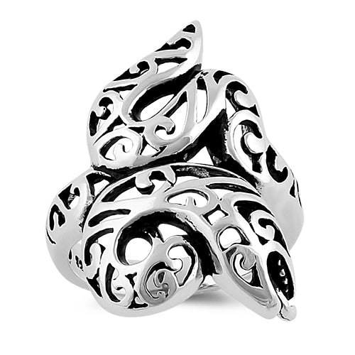 Sterling Silver Filigree Snake Ring