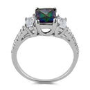 Sterling Silver Mystic Rainbow CZ Ring