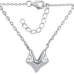 Sterling Silver Fox Necklace