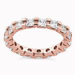Rose Gold Plated Sterling Silver Eternity Ring